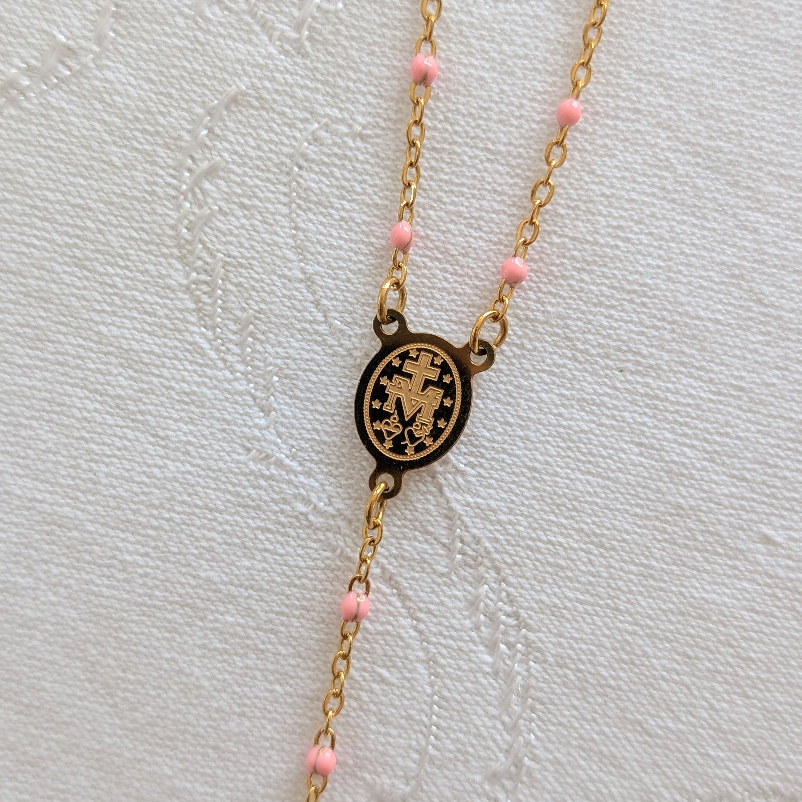 Dainty Rosary Necklace