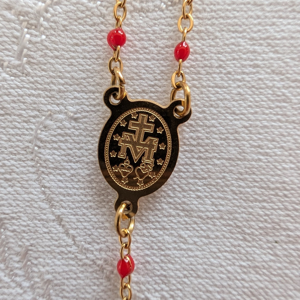Dainty Rosary Necklace