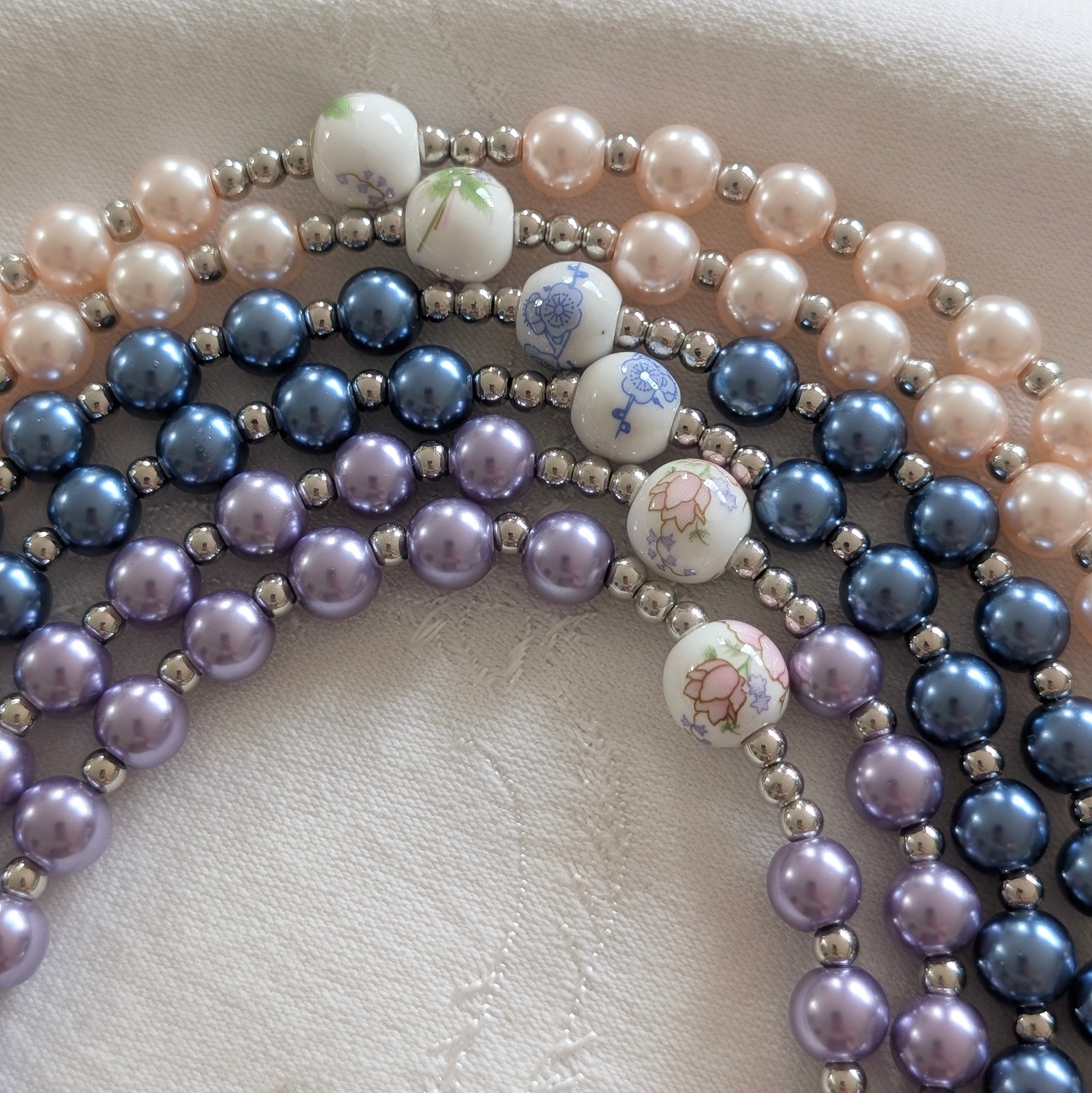 Vintage Floral Rosary