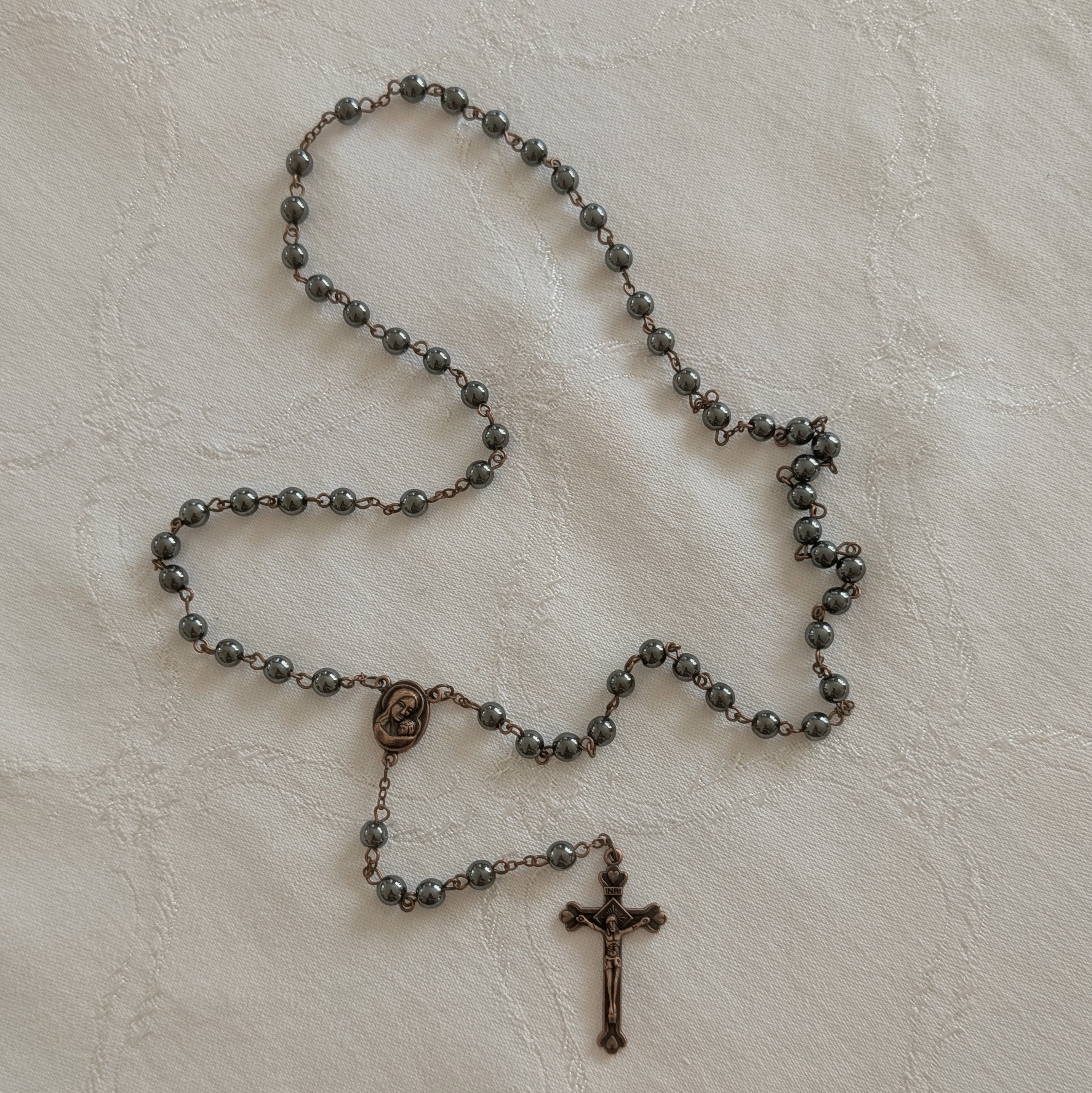 Metal Jerusalem Rosary
