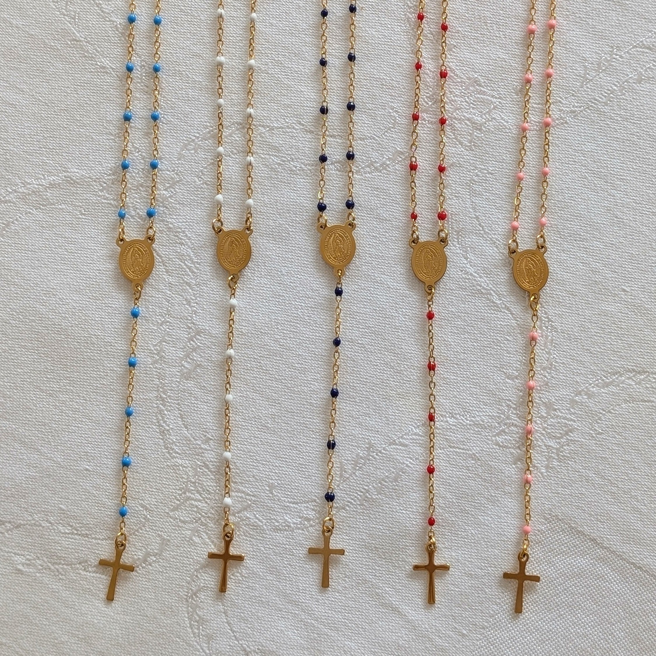 Dainty Rosary Necklace