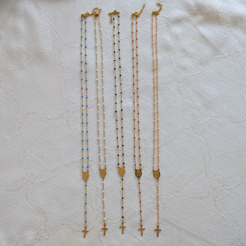 Dainty Rosary Necklace