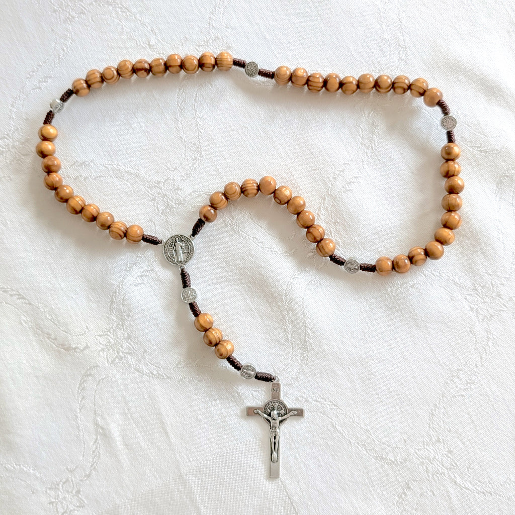 St. Benedict Olive Wood Rosary