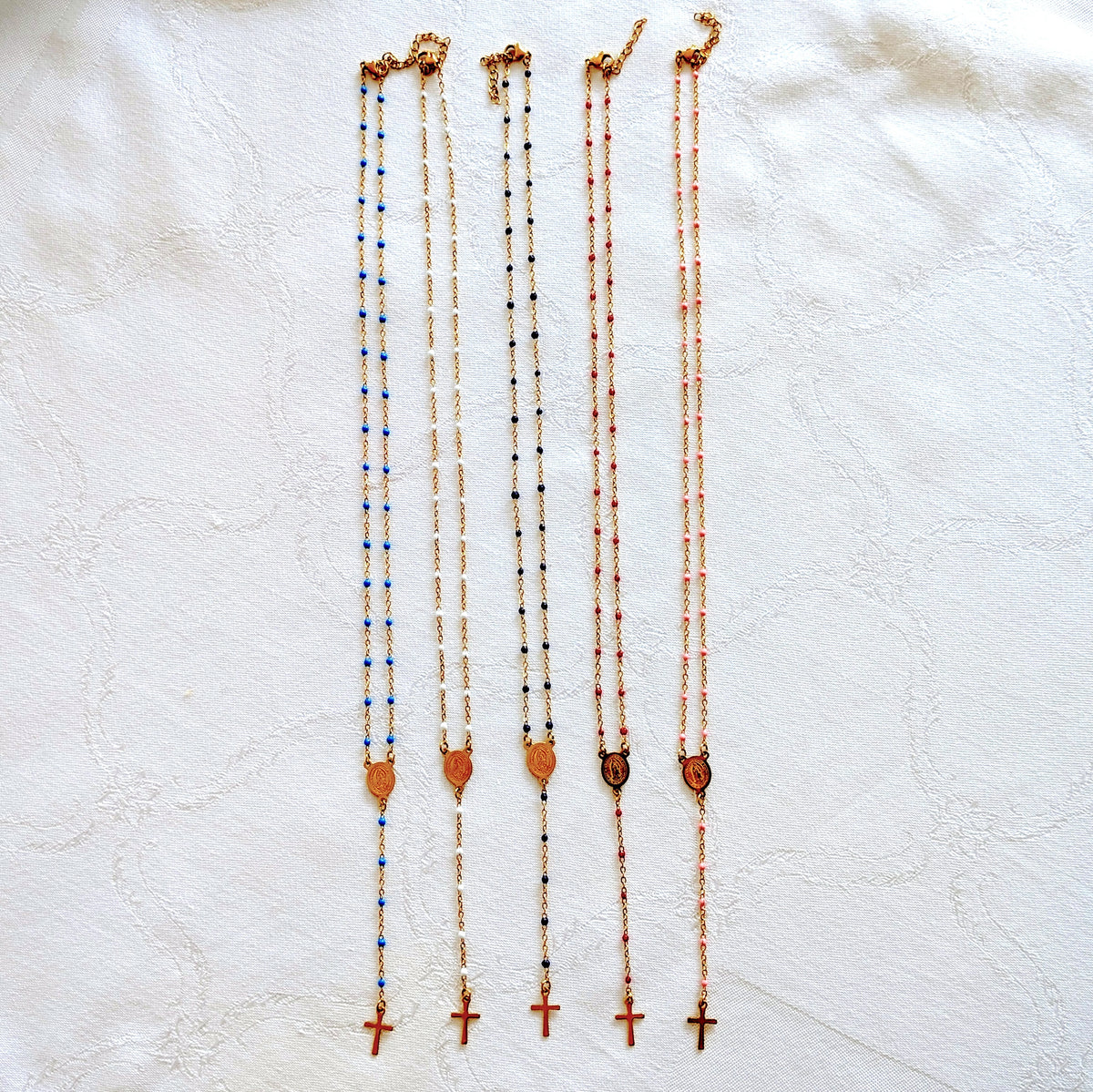 Dainty Rosary Necklace