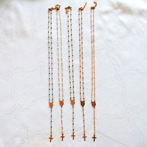 Dainty Rosary Necklace