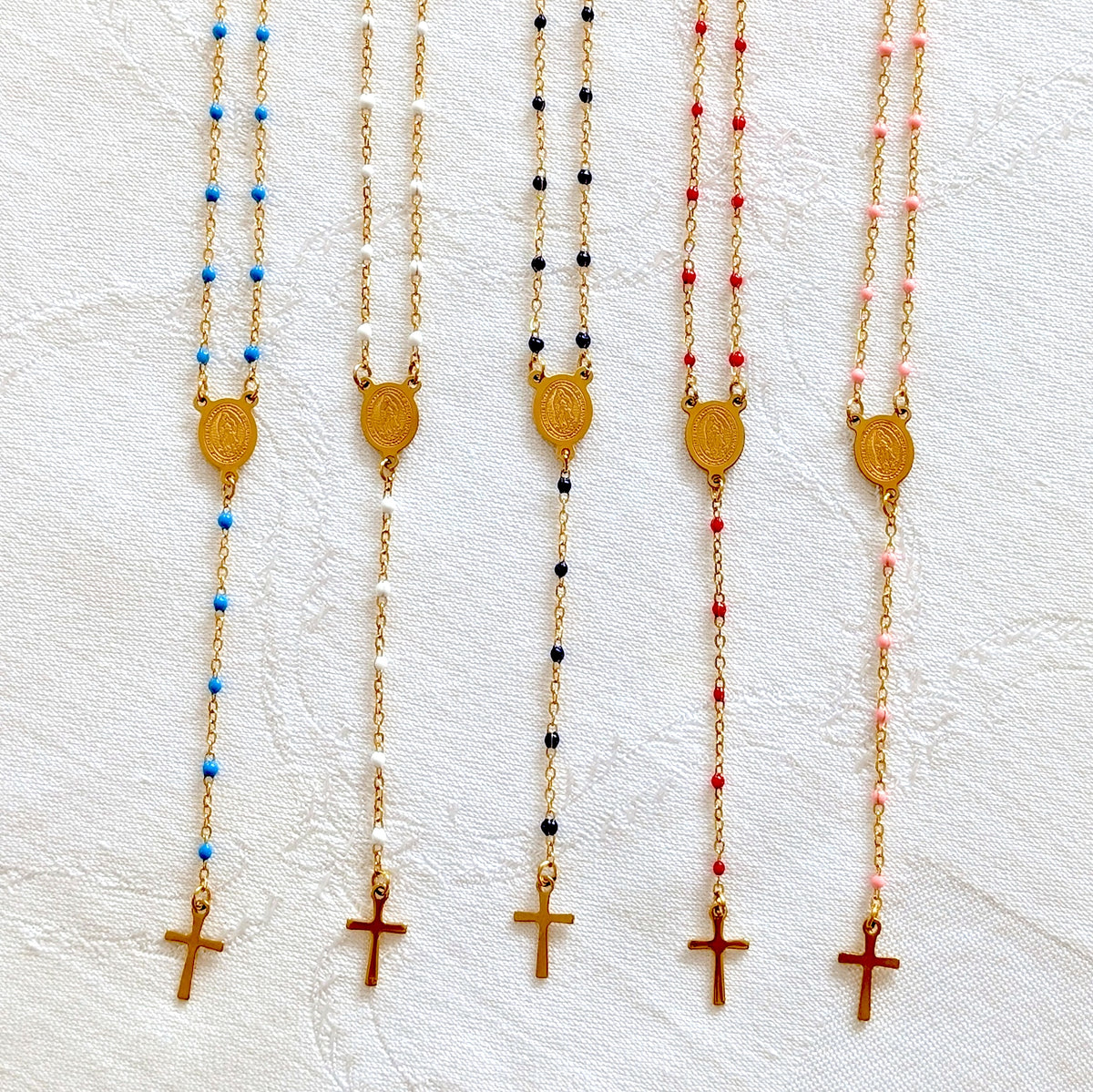 Dainty Rosary Necklace