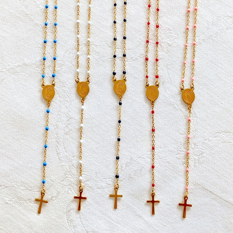 Dainty Rosary Necklace