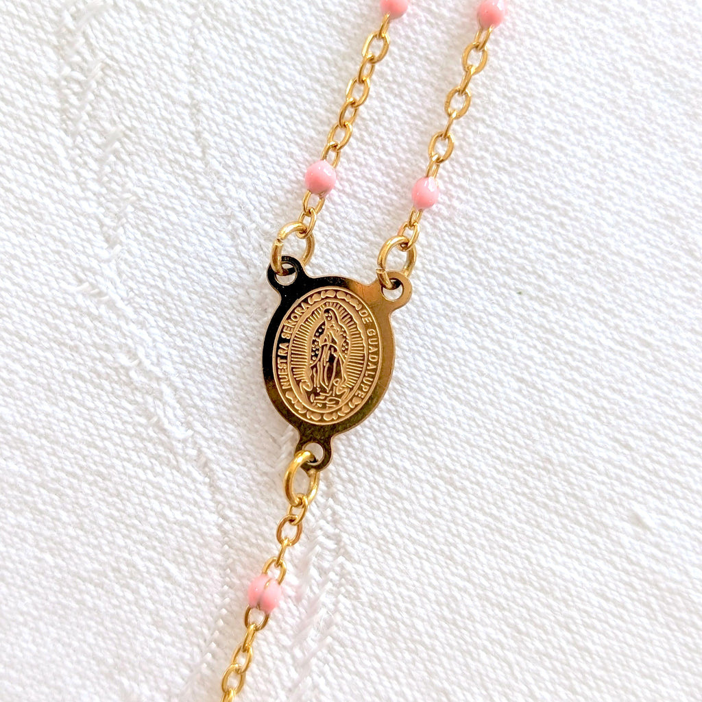 Dainty Rosary Necklace