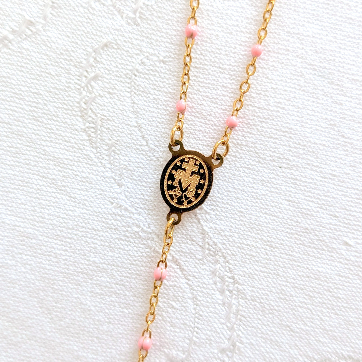 Dainty Rosary Necklace