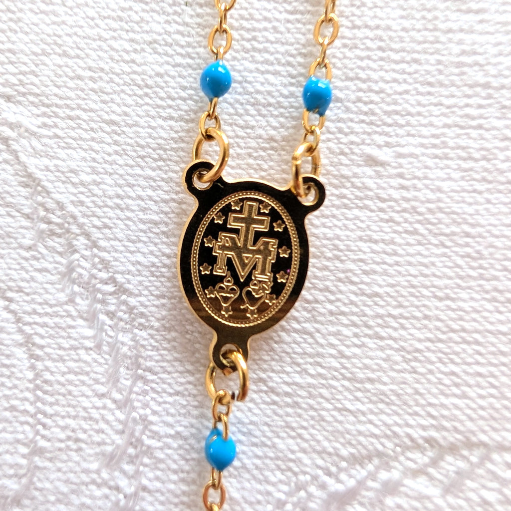 Dainty Rosary Necklace