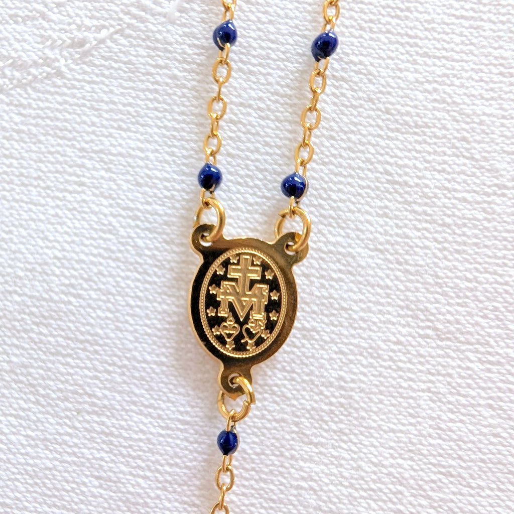 Dainty Rosary Necklace
