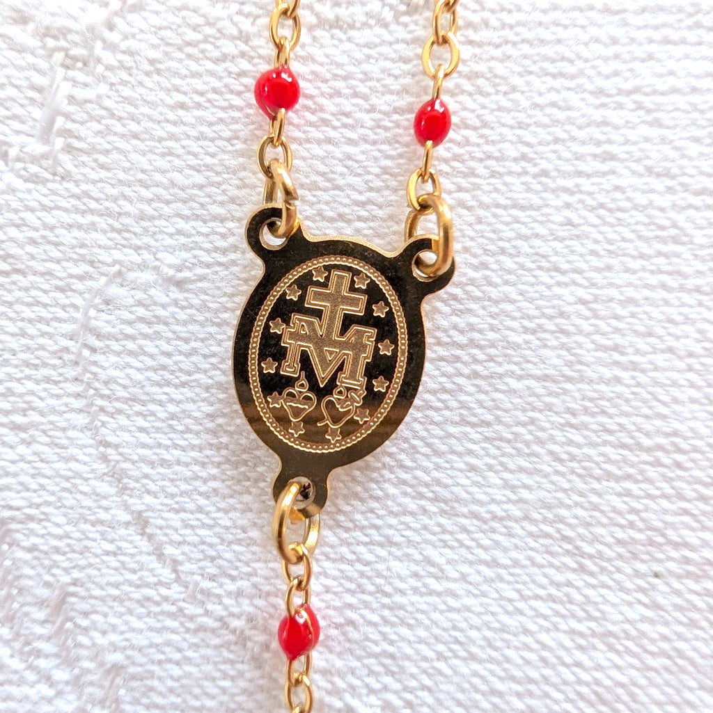 Dainty Rosary Necklace