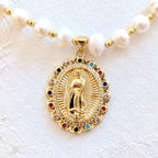 Our Lady of Guadalupe - Pearl Necklace