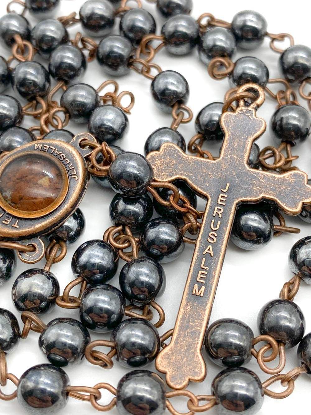 Metal Jerusalem Rosary