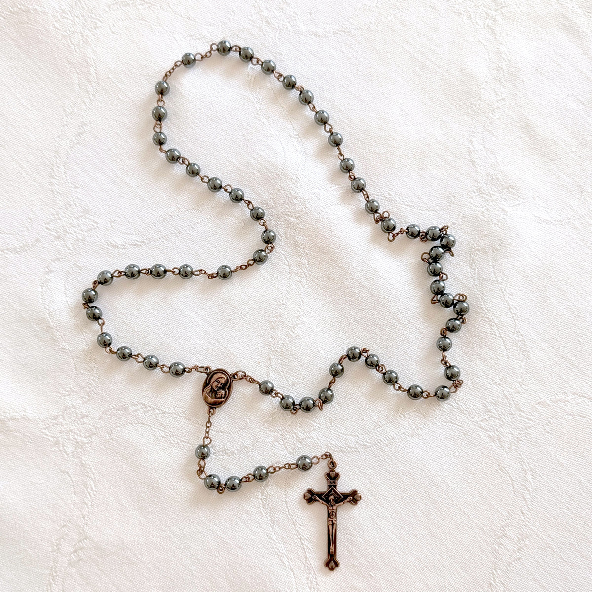 Metal Jerusalem Rosary