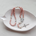 Pink Wooden Rosary