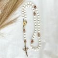 Our Lady of Grace Quartz Rosary