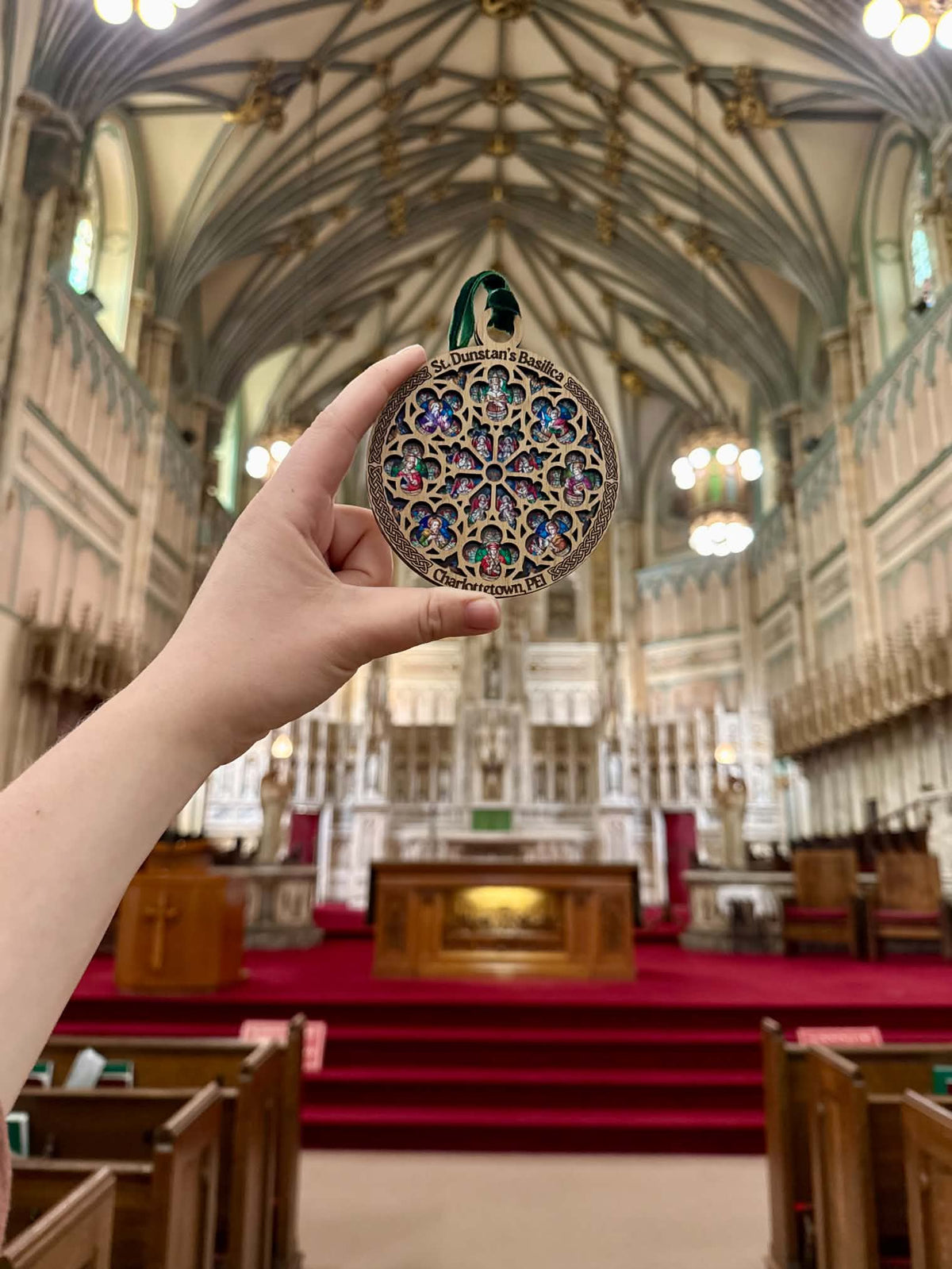 St. Dunstan's Rose Window Ornament